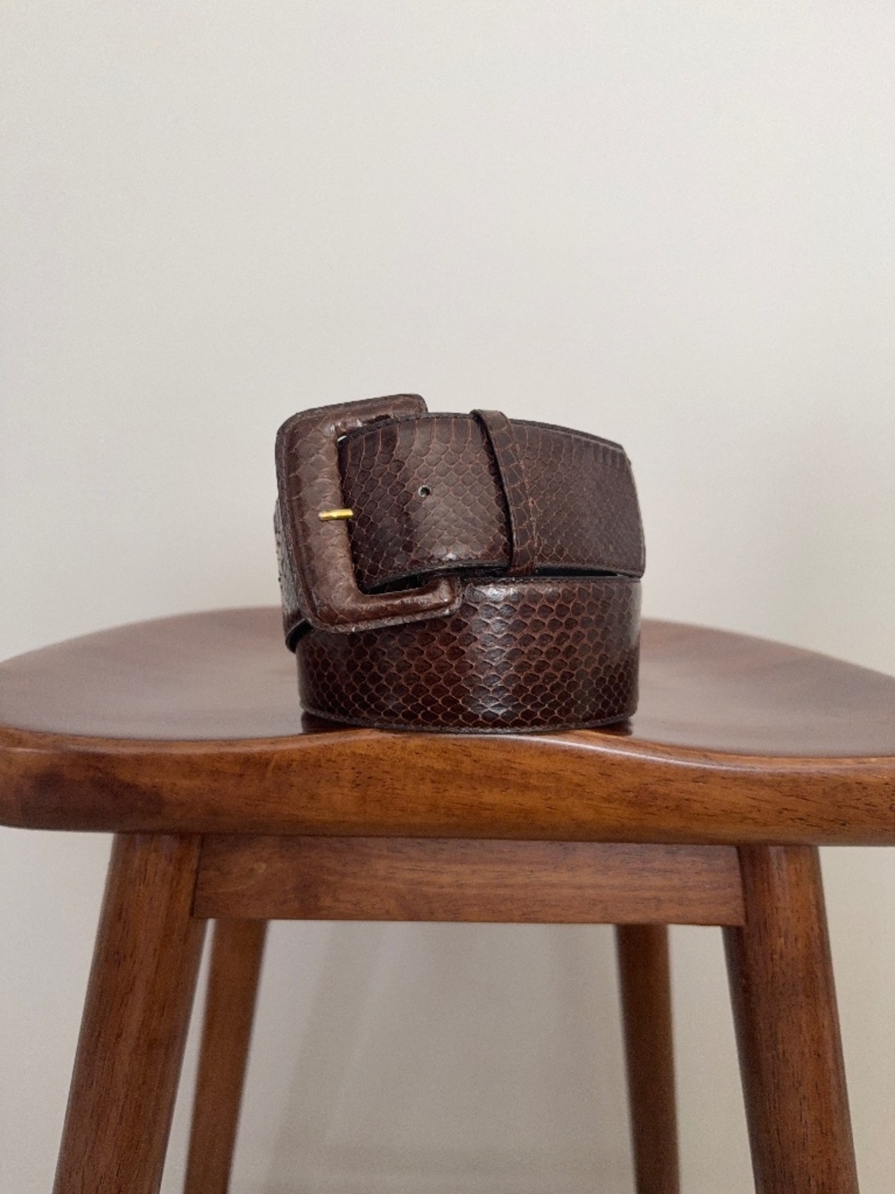 Vintage Harvé Benard Snakeskin Belt